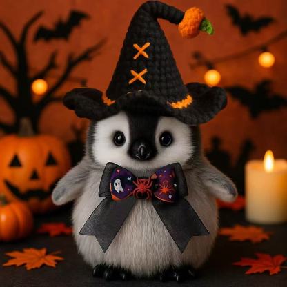 🟣🎃Magical Halloween Penguin Pals🐧: The Limited Edition Handmade Collection