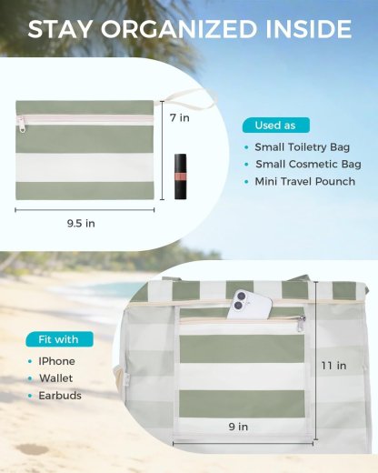 🏖️Your Beach BFF: Waterproof, Sandproof & 40oz Cup Ready.