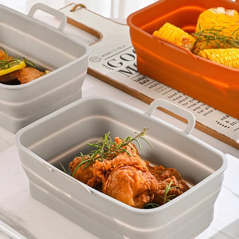 🏆 50K+ SOLD!⏰This Week Special Price.Foldable Air Fryer Silicone Baking Tray