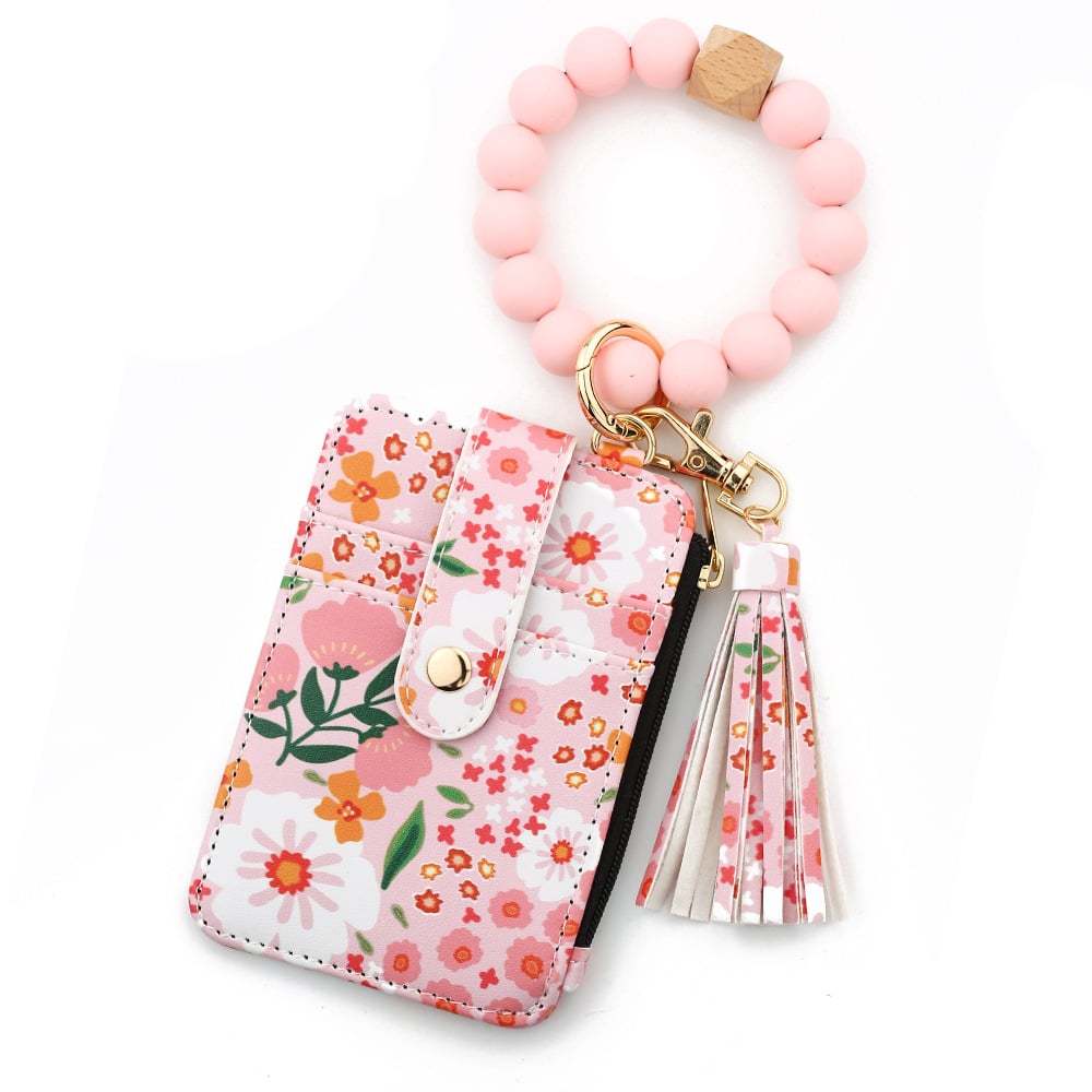 Boho Beaded Tassel Keychain �C Silicone Bead Keychain for Women, Chic & Trendy Gift