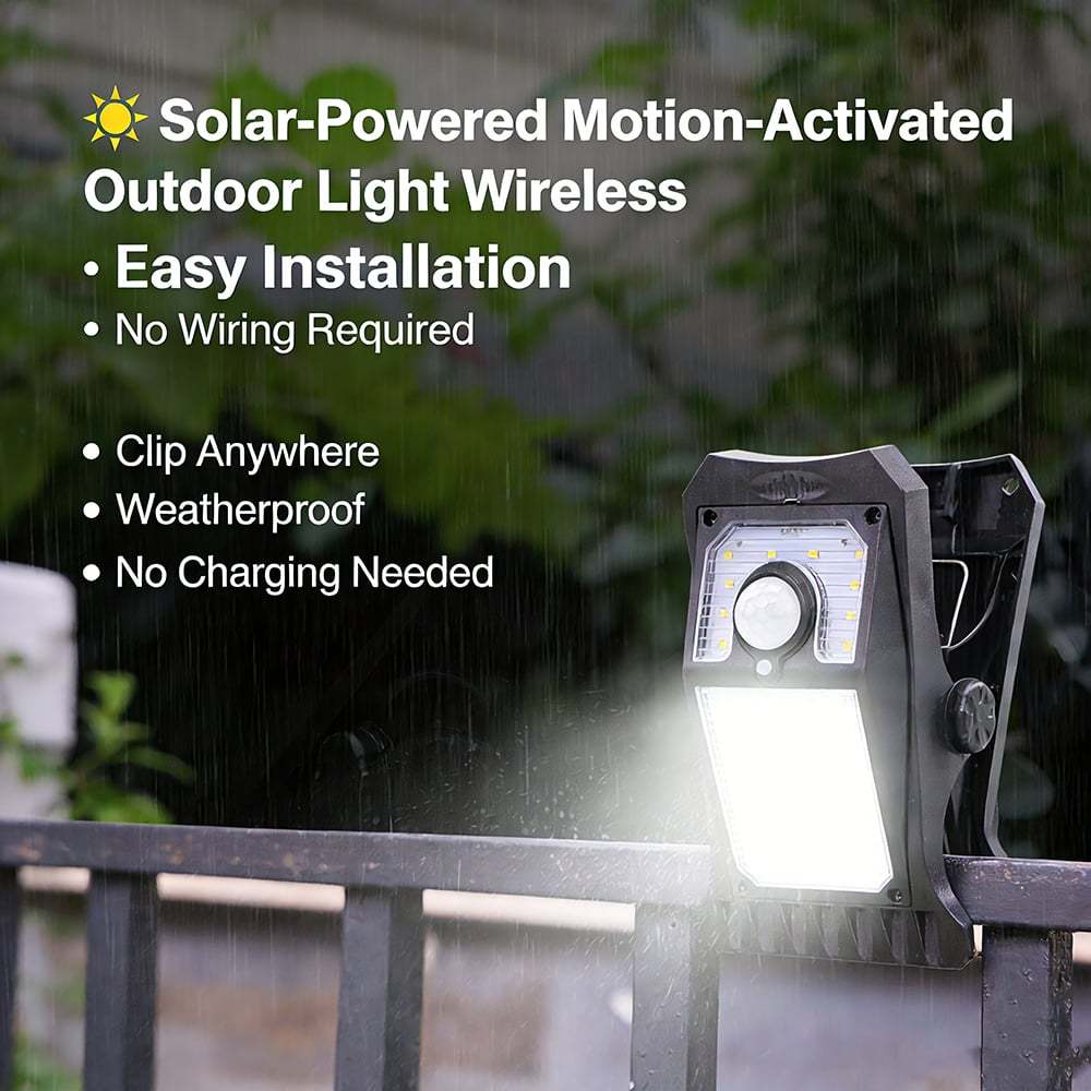 Outdoor solar garden lights and motion-activated lights 🌟