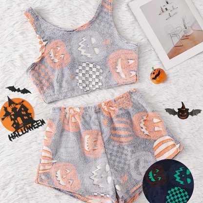 GloWitch Pro: Glow-in-the-Dark Halloween Pajama Set