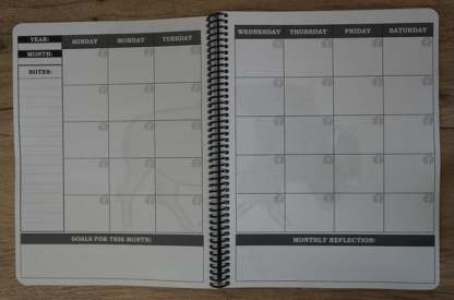 🔥🖤📚Themed Yearly Planner(✨Hardcover Book)