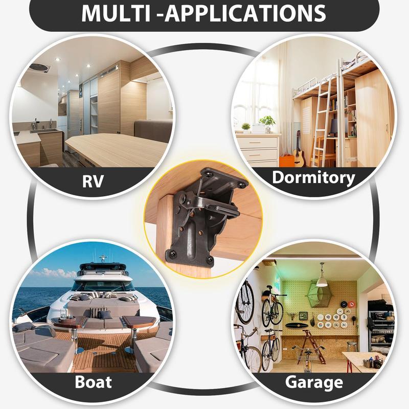 Woyuosn Self-Locking Folding Hinges for Furniture Support