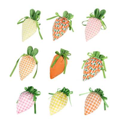 Easter Bunny Carrot Treat Bags – Festive Candy & Gift Party Favor Pouches