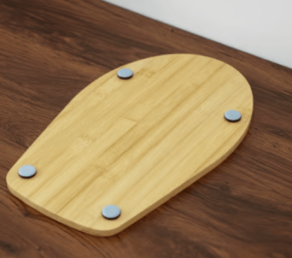 🔥🔥 Handmade Bamboo Mixer Mobile Tray, Waterproof, Anti-Slip & Corrosion-Resistant