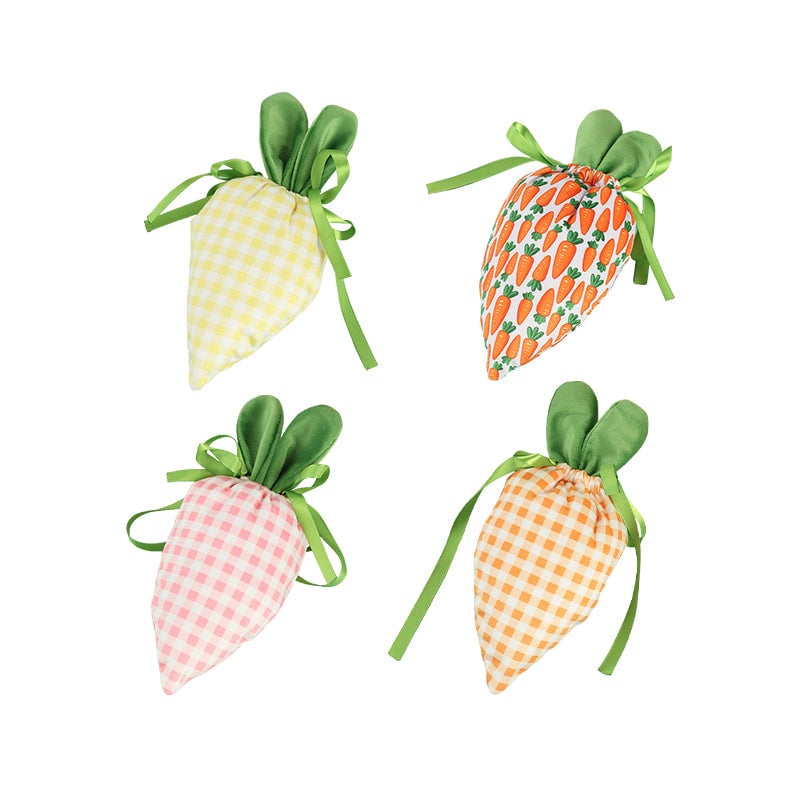 Easter Bunny Carrot Treat Bags – Festive Candy & Gift Party Favor Pouches