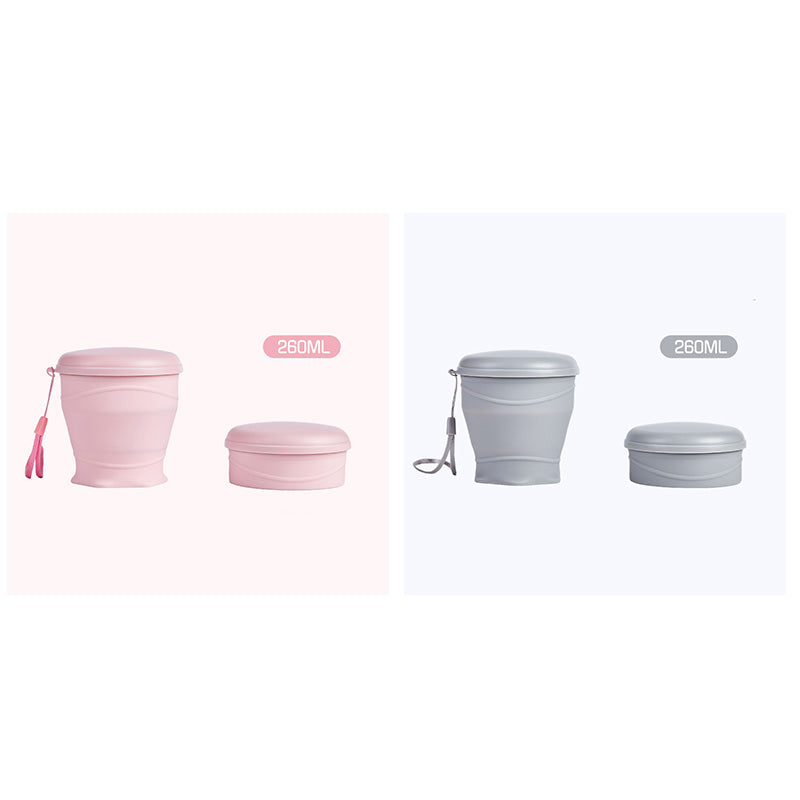 Collapsible Silicone Travel Cup with Lid