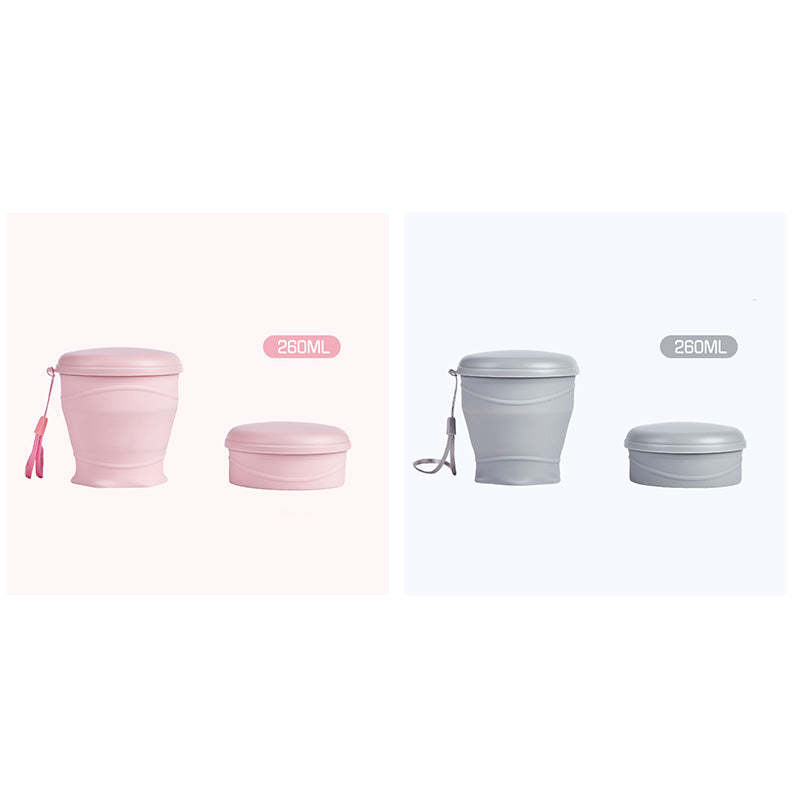 Collapsible Silicone Travel Cup with Lid
