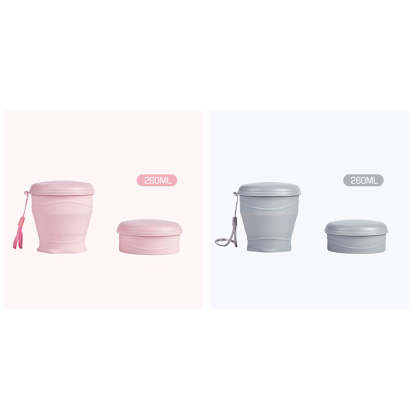 Collapsible Silicone Travel Cup with Lid