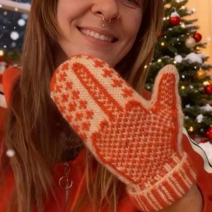 🎅The Naughty List Mittens | Cozy Knit with a Hidden Attitude 🖕✨