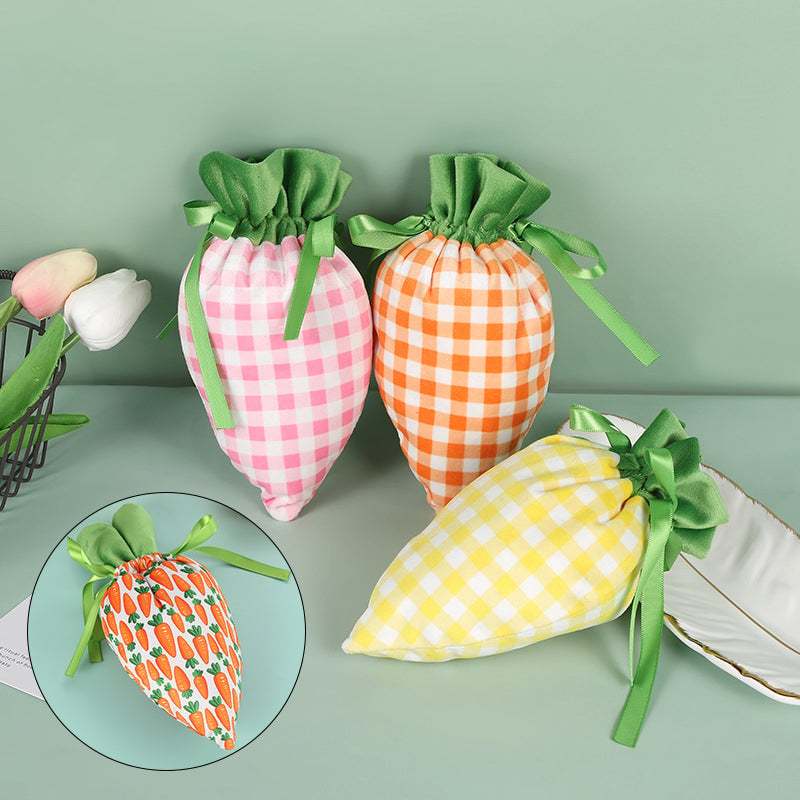 Easter Bunny Carrot Treat Bags – Festive Candy & Gift Party Favor Pouches