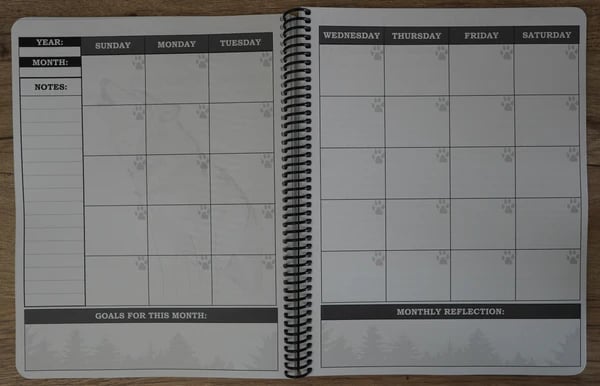 🔥🖤📚Themed Yearly Planner(✨Hardcover Book)