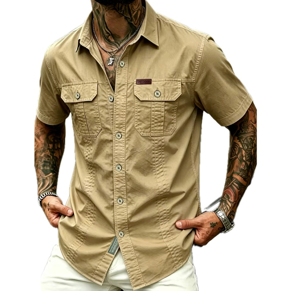 Men's Classic Casual Button-Up Shirt