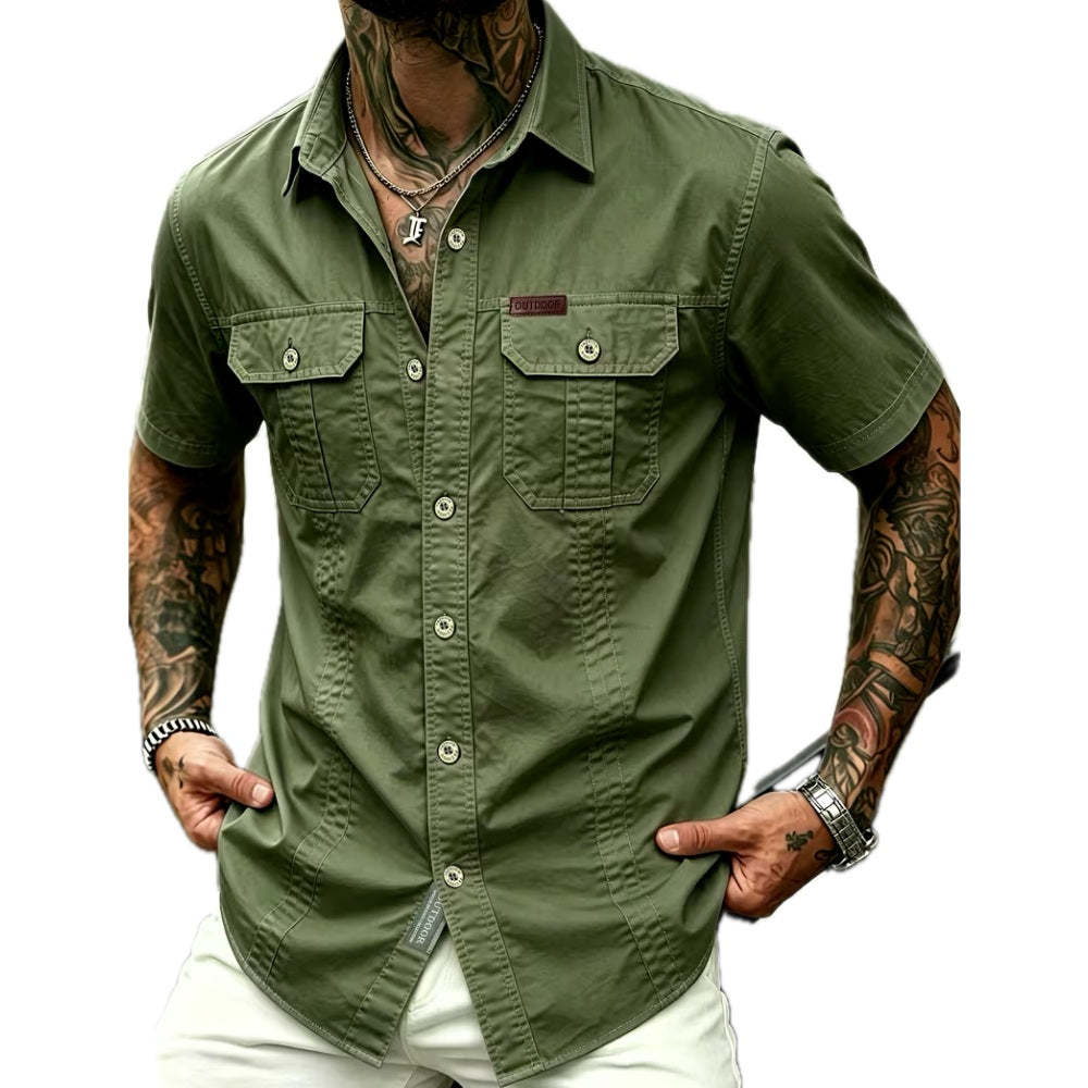 Men's Classic Casual Button-Up Shirt