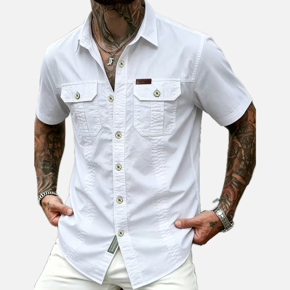 Men's Classic Casual Button-Up Shirt