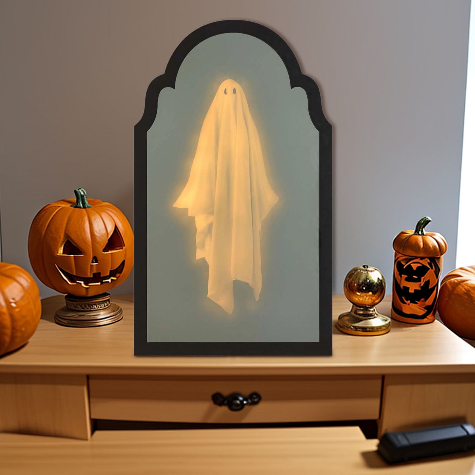 2025 Halloween Hologram Ghost Mirror, Spooky Scary Ghosts for Halloween Decor Indoor, Halloween Room Decor, Hallowmas Party Supplies