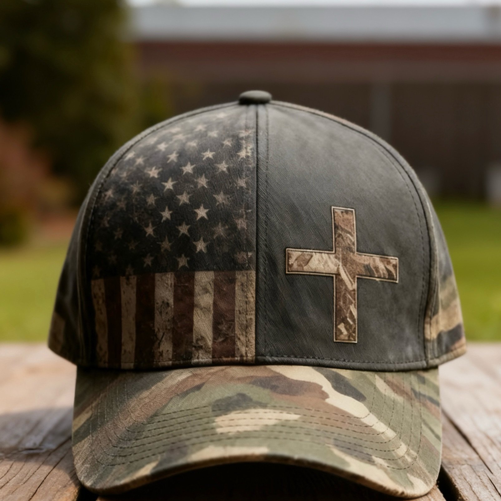 2026 New Year Hot Sale 49% OFF🔥Faith & Freedom Camo Cap🎁