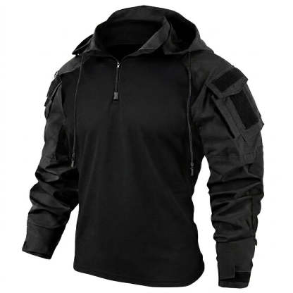 Men's Tactical Quick Dry Hoodie Combat Shirt