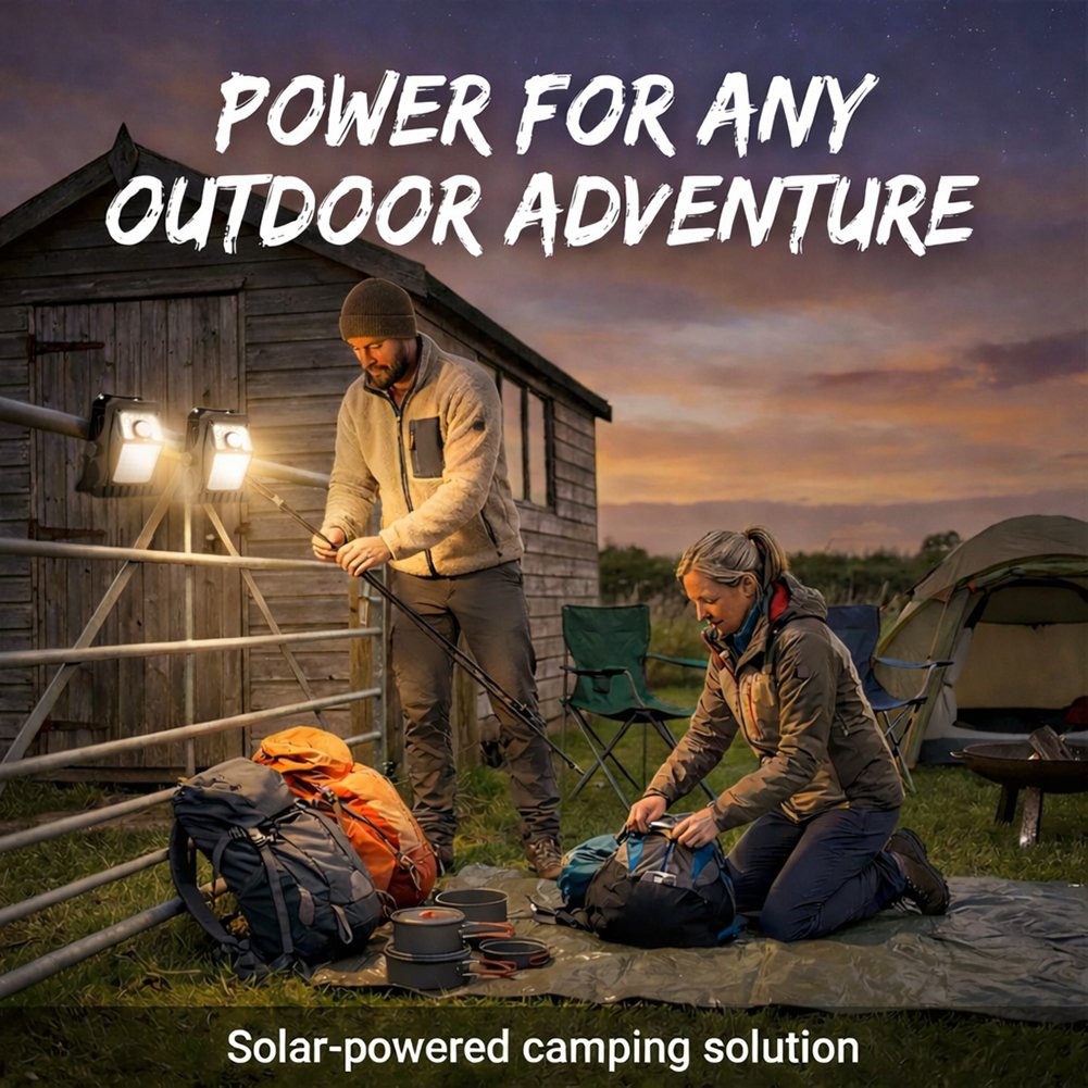 Outdoor solar garden lights and motion-activated lights 🌟