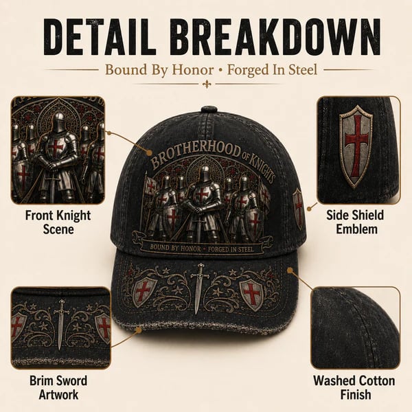 ⚔️ Brotherhood Of Knights Honor Cap 🎁
