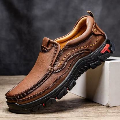 Men's Handmade Genuine Leather Orthopedic Walking Shoes