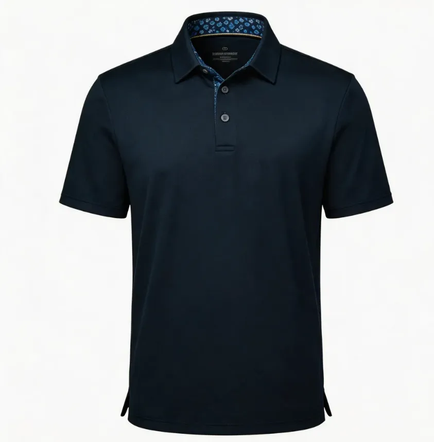 3-Pack Men's Performance Polo Shirts – Soft Breathable Cotton, 4-Way Stretch, Moisture-Wicking, Classic Collared for Work, Golf & Everyday Wear