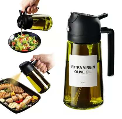 🎁💕2 in 1 Glass Oil Sprayer & Dispenser🔥