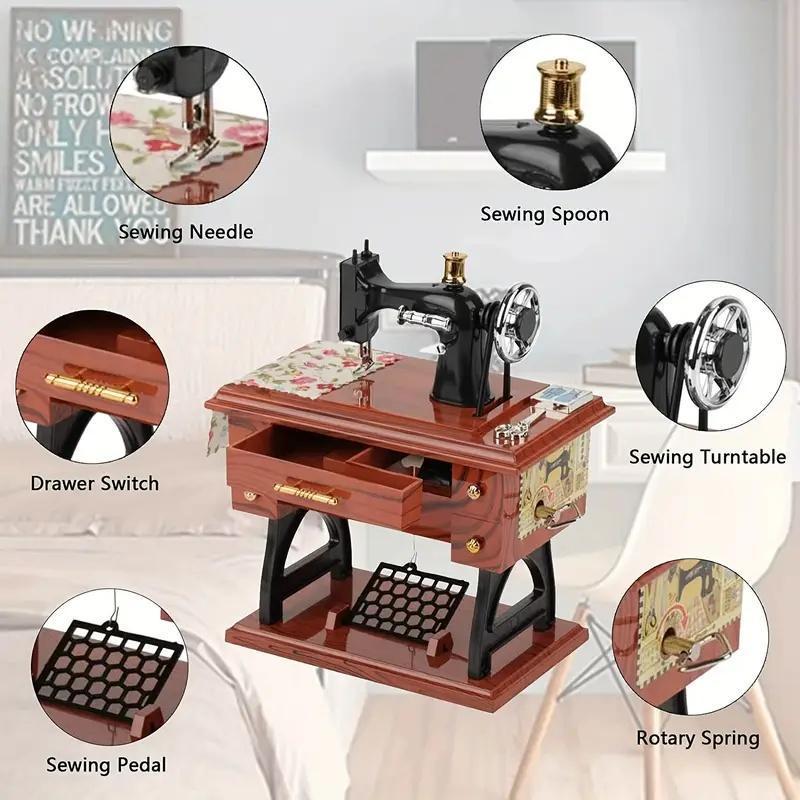 LAST DAY SALE 49% OFF💥Vintage Sewing Machine Design Music Box🎶