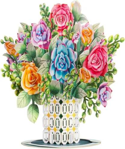 3D 🔥Daisy Delight Flower Bouquet Pop Up Card