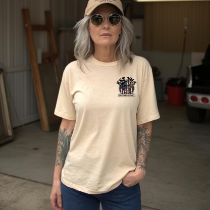 I Am A Grumpy Old Woman Custom Year Of Birth Women's T-shirt