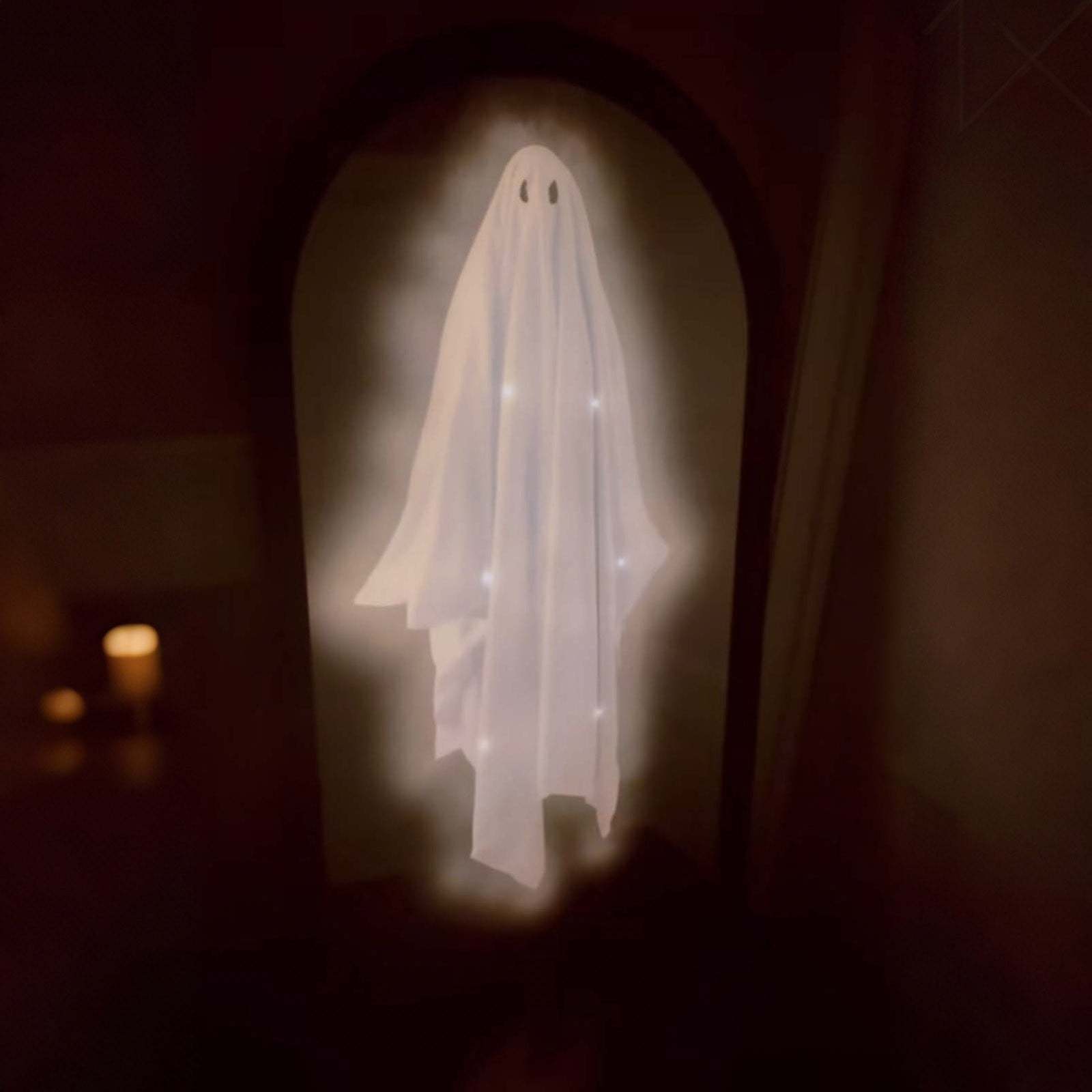 2025 Halloween Hologram Ghost Mirror, Spooky Scary Ghosts for Halloween Decor Indoor, Halloween Room Decor, Hallowmas Party Supplies
