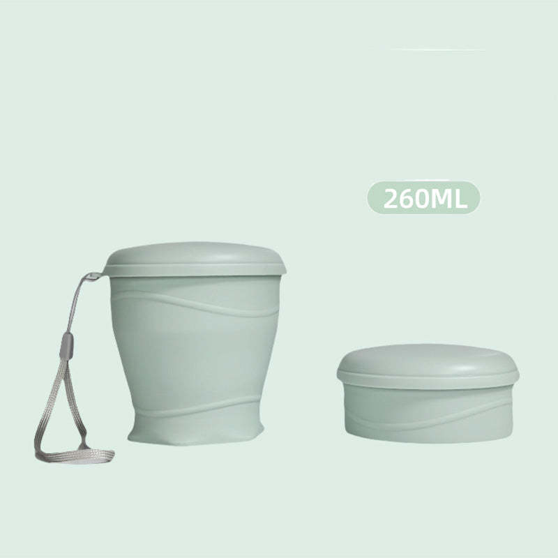 Collapsible Silicone Travel Cup with Lid