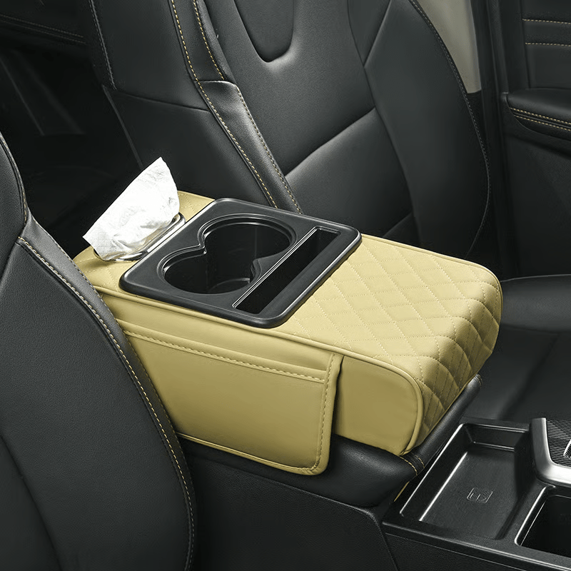 Christmas Early Discount 50%, Multifunctional PU Leather Car Armrest Box Mat