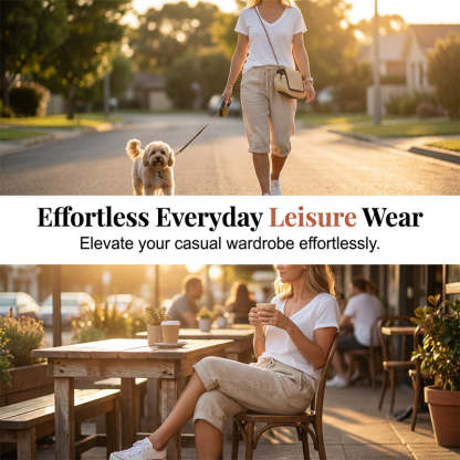 ⏳Time-Limited Special⏰Women's Casual Cotton Linen Capris