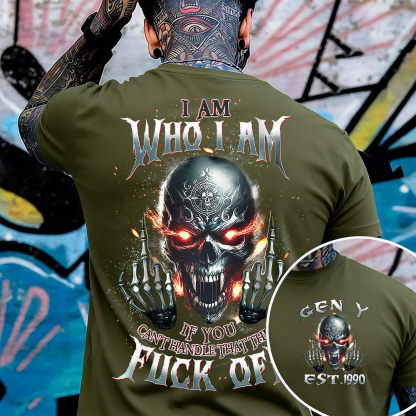 I Am Who I Am Custom Year Gen X, Boomer T-shirt