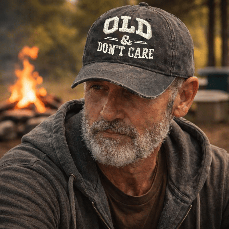 🧢 2026 New Year Hot Sale |  Vintage Distressed “OLD & DON’T CARE” Cap