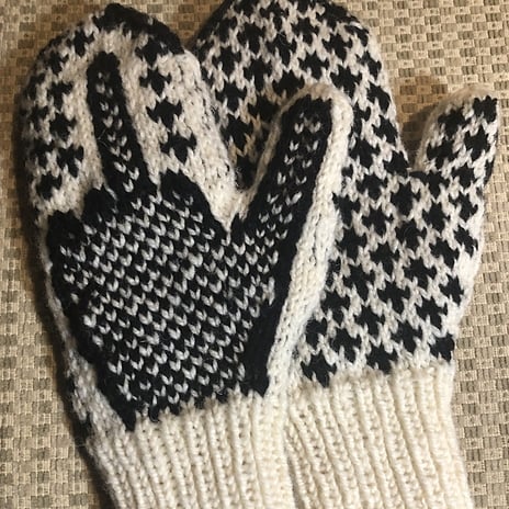 🎅The Naughty List Mittens | Cozy Knit with a Hidden Attitude 🖕✨