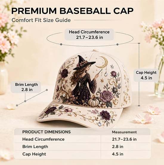 🔥Last Day 50% OFF – 🧙‍♀️✨3D Halloween Embroidery Cap