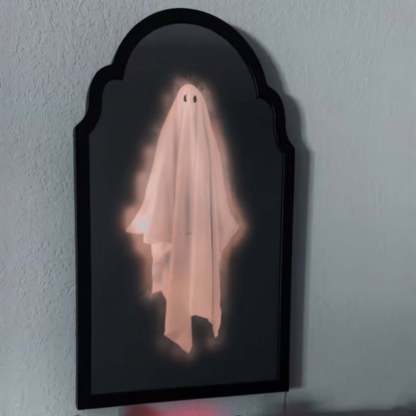 2025 Halloween Hologram Ghost Mirror, Spooky Scary Ghosts for Halloween Decor Indoor, Halloween Room Decor, Hallowmas Party Supplies