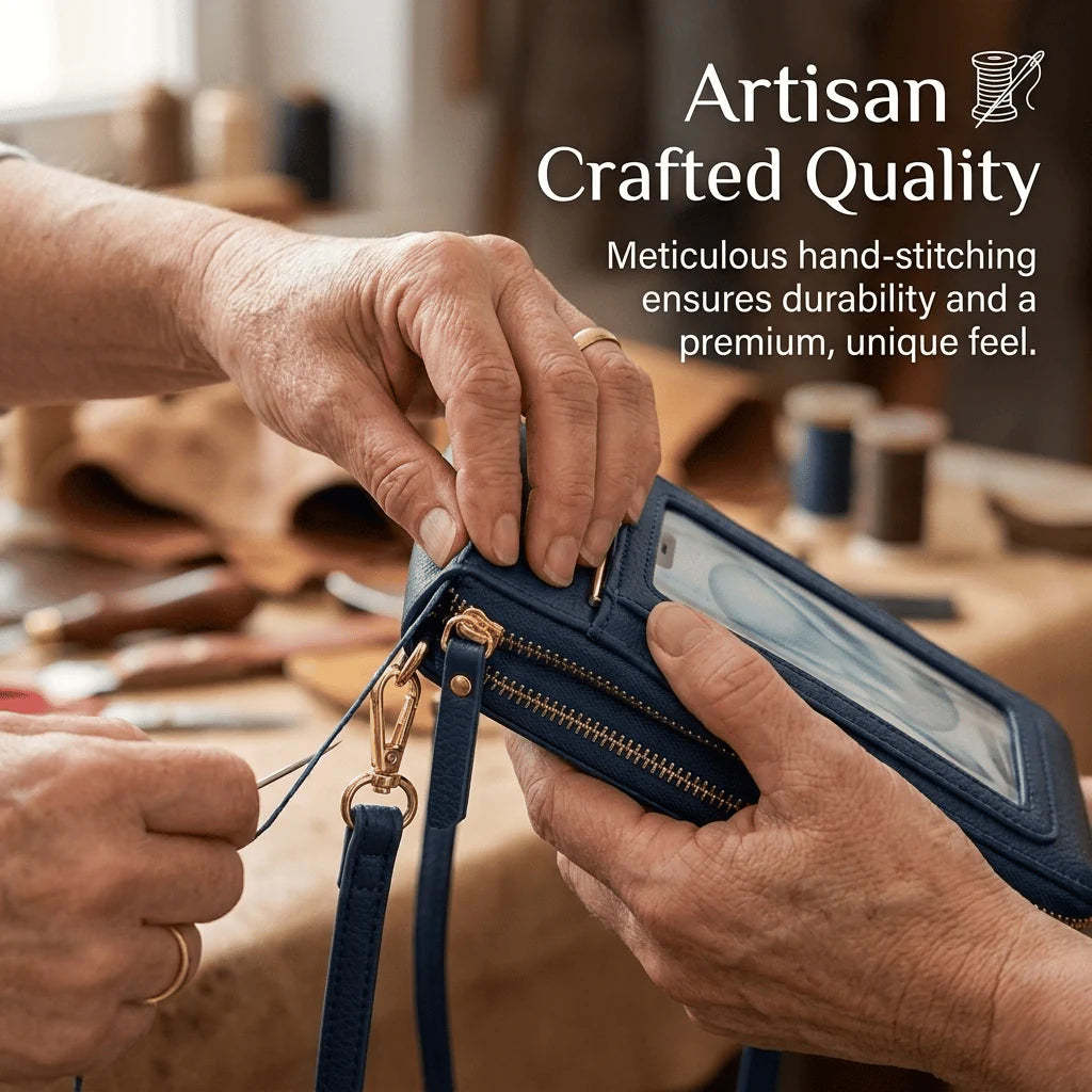 Simple And Elegant Women's Touchscreen Crossbody Phone Wallet