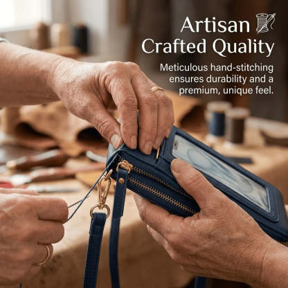 Simple And Elegant Women's Touchscreen Crossbody Phone Wallet