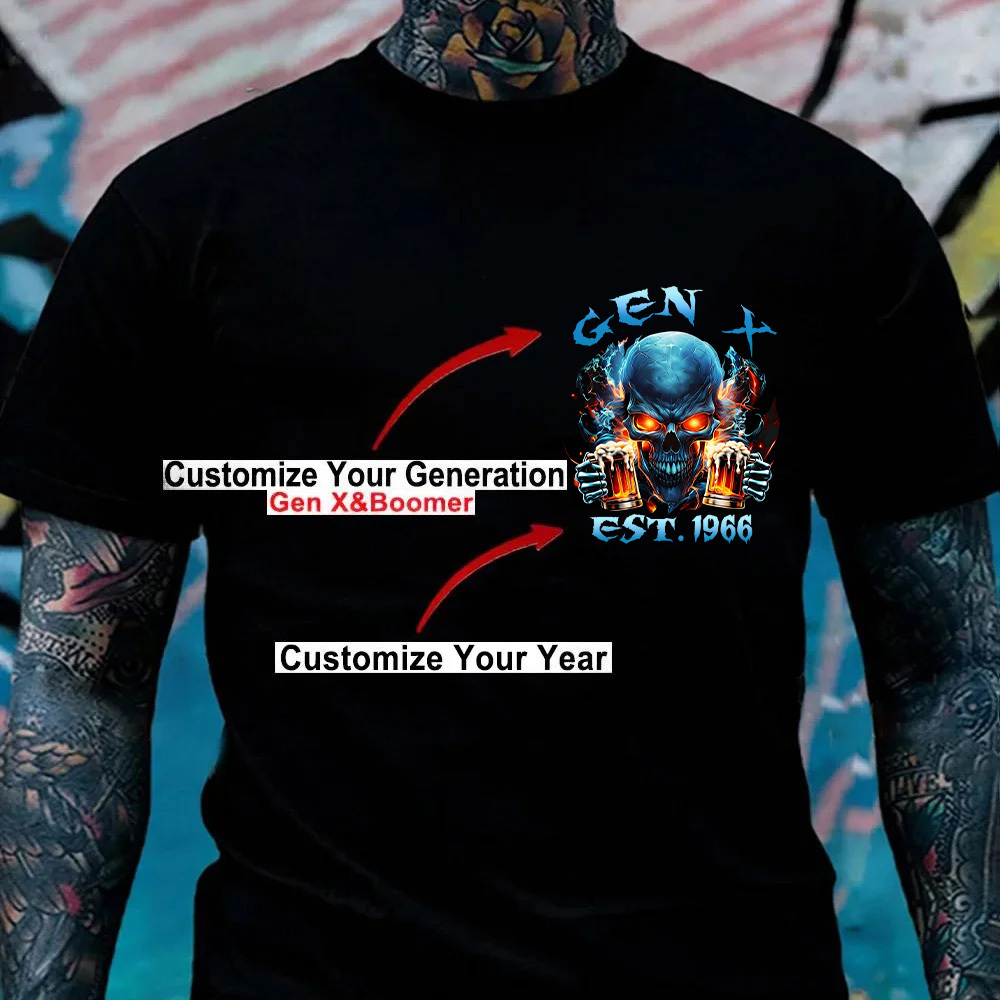 Bad Decisions Make Good Stories Custom Year Gen X, Boomer, Gen Y T-shirt