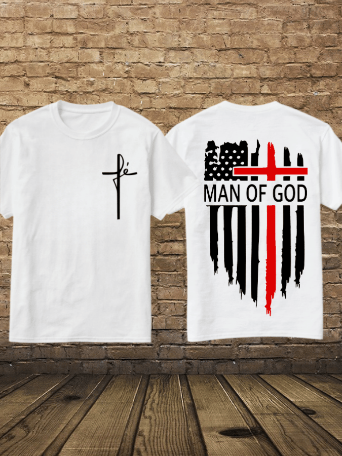 🔥BUY 3 GET 10% OFF🔥Men's Man Of God Casual Cotton Tee