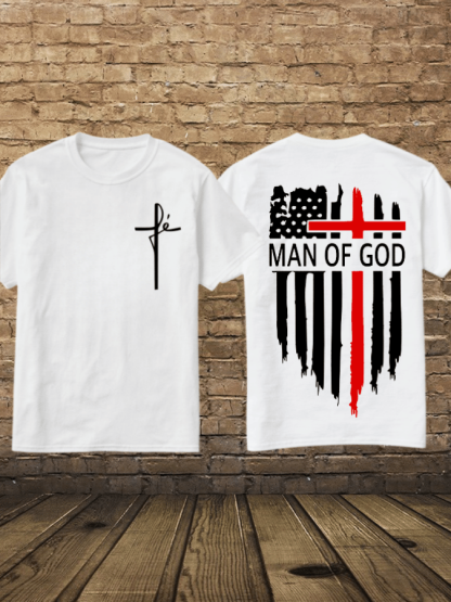 🔥BUY 3 GET 10% OFF🔥Men's Man Of God Casual Cotton Tee