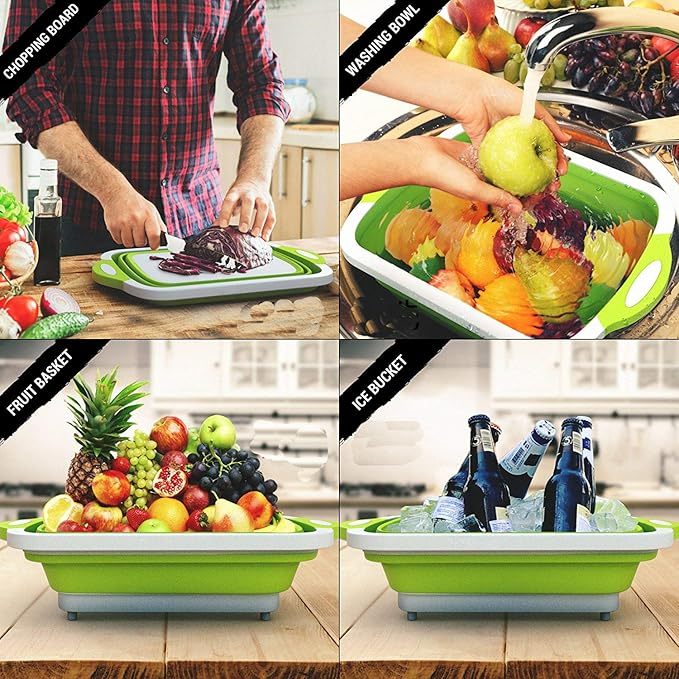 🔥🌡️Last Day Promotion 49% Off🍗🥗BBQ & Meal Prep Tub | Collapsible Prep Tub🍖🏕️