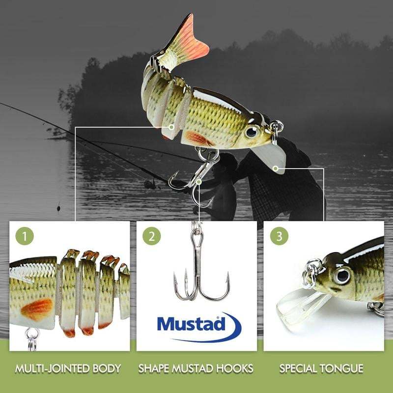 🐟Lifelike Fishing Lures for Freshwater and Saltwate