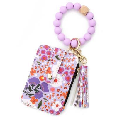 🌼✨ Boho Beaded Tassel Keychain – Silicone Bead Keychain for Women, Chic & Trendy Gift