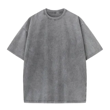 4 Pack Oversized Tshirts for Men Gym Vintage Heavyweight T Shirts Cotton Workout Acid Wash Baggy Tees