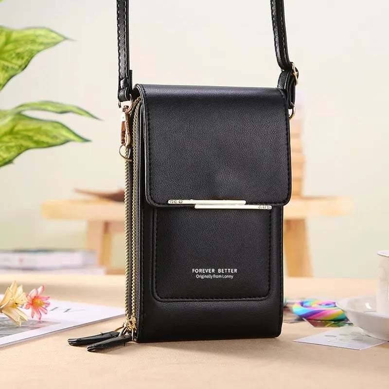 Simple And Elegant Women's Touchscreen Crossbody Phone Wallet